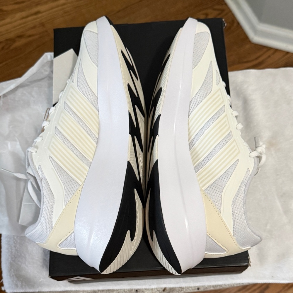 adidas Adirok Lace Up Womens Size 11 White/ Cream Sneakers Platform Shoes NIB - Picture 2 of 7